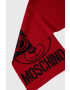 Moschino esarfa de lana culoarea rosu modelator - Pled.ro