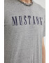 Mustang tricou barbati culoarea gri cu imprimeu - Pled.ro