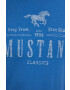 Mustang tricou din bumbac culoarea rosu cu imprimeu - Pled.ro