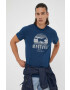 Mustang tricou din bumbac cu imprimeu - Pled.ro