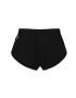 Muuv. Pantaloni scurți femei culoarea negru material neted medium waist - Pled.ro