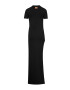 Muuv. rochie Side Slit culoarea negru maxi mulat - Pled.ro