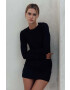 Muuv. rochie Ready Or Not culoarea negru mini mulata - Pled.ro