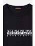 Napapijri tricou de bumbac pentru copii culoarea negru modelator - Pled.ro