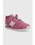 New Balance cizme de iarna pentru copii din piele intoarsa GV574HP1 culoarea violet - Pled.ro