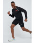 New Balance longsleeve pentru alergare Accelerate Pacer culoarea negru cu imprimeu - Pled.ro