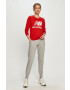 New Balance Pantaloni WP03530AG femei culoarea gri melanj - Pled.ro