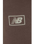 New Balance pantaloni de trening culoarea maro neted - Pled.ro