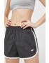 New Balance pantaloni scurți de antrenament Athletics Remastered culoarea gri cu imprimeu high waist WS31500ACK-ACK - Pled.ro