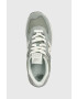 New Balance sneakers din piele intoarsă WL574ZSG culoarea turcoaz - Pled.ro