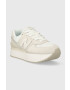 New Balance sneakers din piele intoarsă WL574ZSO culoarea bej - Pled.ro