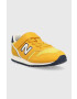 New Balance sneakers pentru copii culoarea portocaliu - Pled.ro