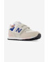 New Balance sneakers pentru copii culoarea bej - Pled.ro