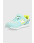 New Balance sneakers pentru copii culoarea turcoaz - Pled.ro