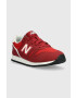 New Balance sneakers pentru copii NBYC373 culoarea rosu - Pled.ro