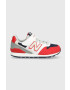 New Balance sneakers pentru copii YV996XF3 culoarea rosu - Pled.ro