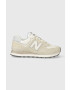 New Balance sneakers WL574AA2 culoarea bej - Pled.ro