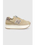 New Balance sneakers WL574ZDC culoarea bej WL574ZDC-ZDC - Pled.ro