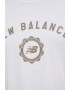 New Balance tricou barbati culoarea alb cu imprimeu - Pled.ro