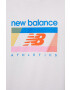 New Balance tricou din bumbac MT21502WT - Pled.ro