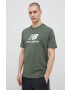 New Balance tricou din bumbac culoarea verde modelator MT31541DON-DON - Pled.ro