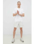 New Balance tricou din bumbac culoarea alb neted - Pled.ro