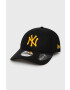 New Era caciula culoarea negru din tricot gros NEW YORK YANKEES - Pled.ro