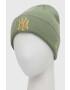 New Era caciula culoarea verde din tricot gros - Pled.ro