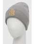 New Era caciula culoarea gri din tricot gros - Pled.ro