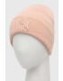 New Era caciula culoarea roz din tricot gros - Pled.ro