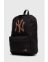 New Era rucsac culoarea negru mare cu imprimeu NEW YORK YANKEES - Pled.ro