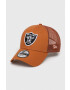 New Era sapca culoarea portocaliu cu imprimeu LAS VEGAS RAIDERS - Pled.ro