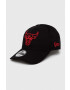 New Era șapcă de baseball din bumbac culoarea negru cu imprimeu CHICAGO BULLS - Pled.ro