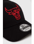 New Era șapcă de baseball din bumbac culoarea negru cu imprimeu CHICAGO BULLS - Pled.ro