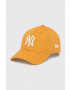 New Era șapcă de baseball din bumbac culoarea portocaliu cu imprimeu NEW YORK YANKEES - Pled.ro