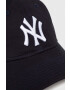 New Era șapcă de baseball din bumbac culoarea albastru marin cu imprimeu NEW YORK YANKEES - Pled.ro