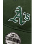 New Era șapcă de baseball din bumbac culoarea verde cu imprimeu OAKLAND ATHLETICS - Pled.ro