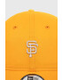 New Era șapcă de baseball din bumbac culoarea portocaliu cu imprimeu SAN FRANCISCO GIANTS - Pled.ro