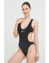 Nike costum de baie dintr-o bucată Wild culoarea negru cupa moale - Pled.ro