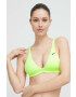 Nike sutien de baie Essential culoarea verde cupa moale - Pled.ro