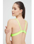 Nike sutien de baie Essential culoarea verde cupa moale - Pled.ro