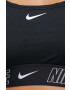 Nike sutien de baie Logo Tape culoarea negru cupa usor rigidizata - Pled.ro