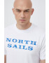 North Sails tricou din bumbac culoarea alb cu imprimeu - Pled.ro