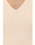 Notes du Nord top Hollie Knitted femei culoarea bej - Pled.ro