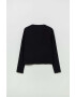 OVS longsleeve copii culoarea negru - Pled.ro