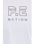 P.E Nation Top din bumbac culoarea alb - Pled.ro