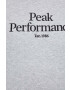 Peak Performance bluza barbati culoarea gri cu glugă neted - Pled.ro