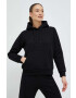 Peak Performance bluza femei culoarea negru cu glugă neted - Pled.ro