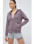 Peak Performance bluza femei culoarea violet cu glugă neted - Pled.ro