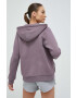 Peak Performance bluza femei culoarea violet cu glugă neted - Pled.ro